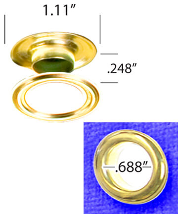 0.688" (11/16") grommets & washers